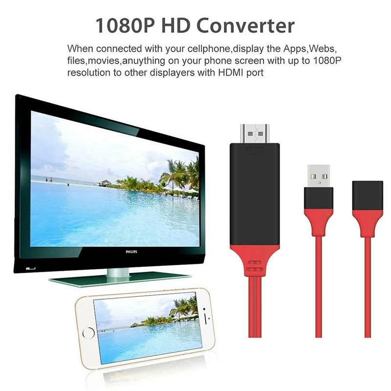 Usb Type C для Apple интерфейс к Hdmi с зарядным кабелем Samsung Galaxy S9 Plus Iphone | Электроника