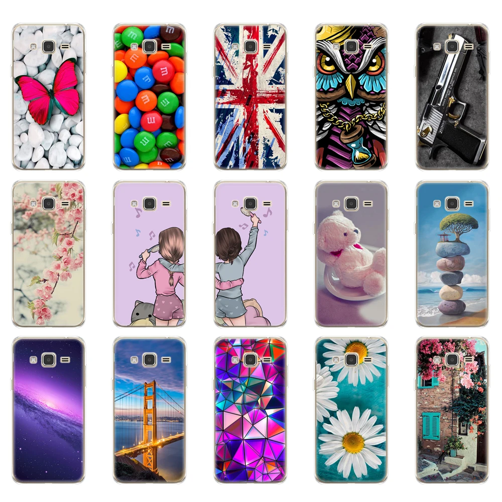 Чехол для Samsung Galaxy Grand Prime G530 силиконовая задняя крышка g530 g531 мягкий чехол из ТПУ