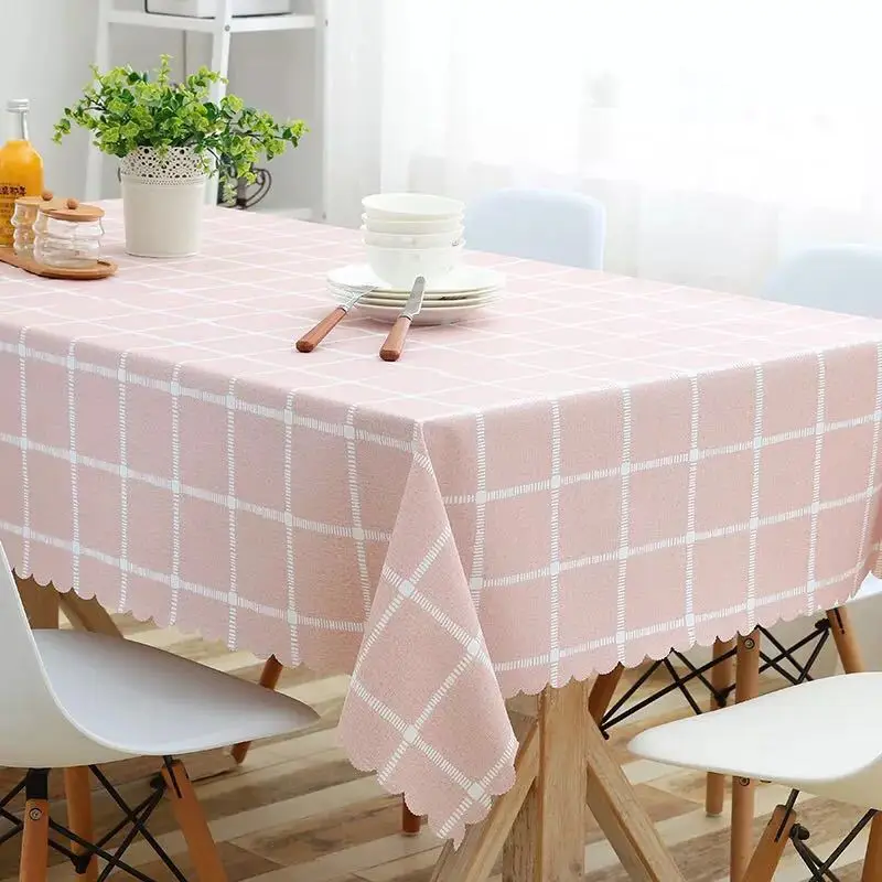 Скатерть из ПВХ защитная скатерть для стола мягкого стекла и изоляции в клетку с
