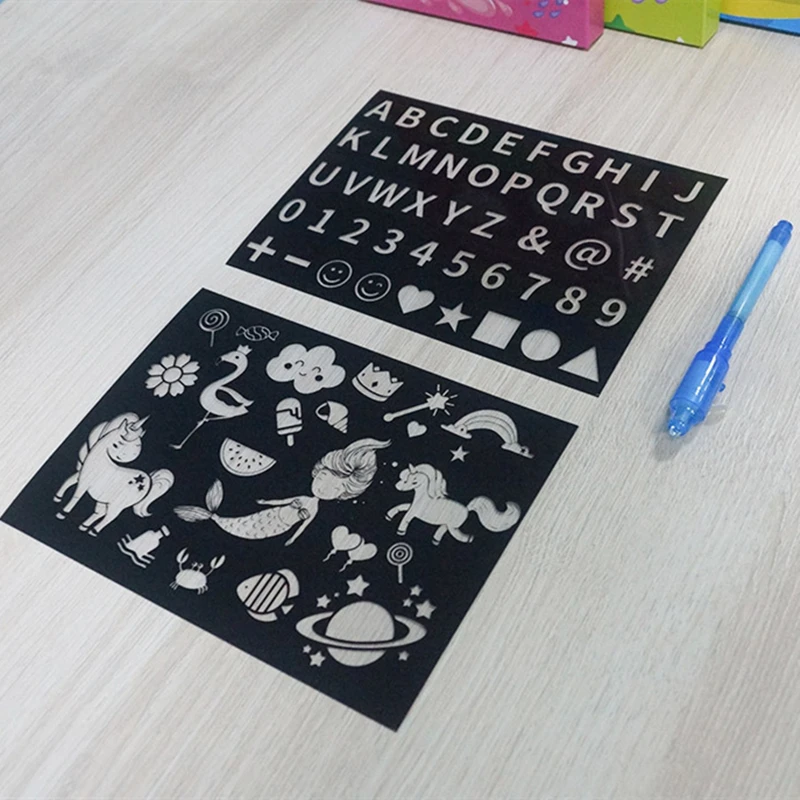 A3A4A5 светодиодный светящийся Рисунок доска Граффити каракули чертеж планшет