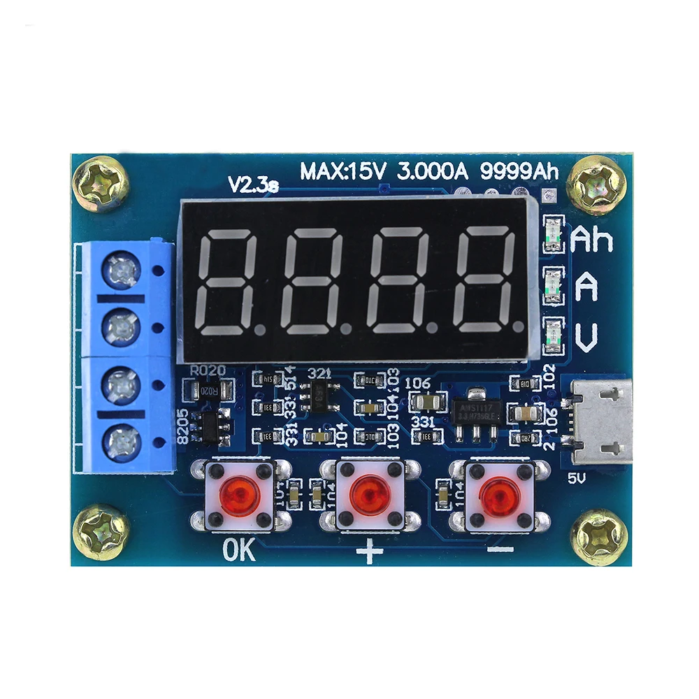 ZB2L3 литий ионный свинцово кислотная измеритель емкости аккумулятора разряда