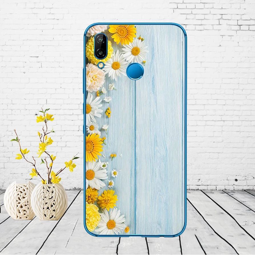 67DD Маргаритка Подсолнух цветочный цветок Мягкий силиконовый чехол для huawei P9 P10 P20 P30 Lite mate 10 20 PRO lite p smart чехол - Цвет: 15
