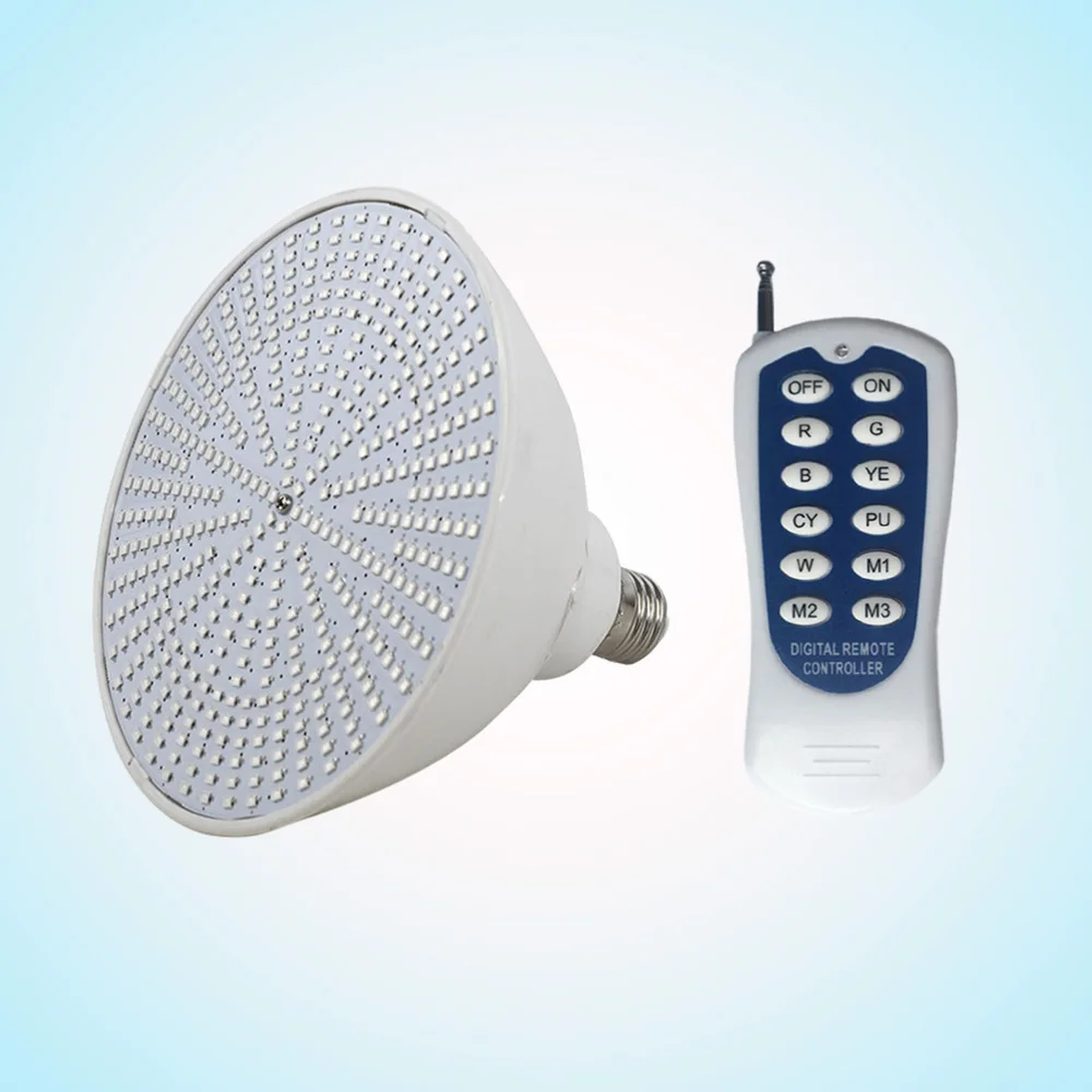 

35W E27 Colorful Pool Light Bulb Underwater Spotlight Bulb Pool Underwater Light Head Battery Included(White)