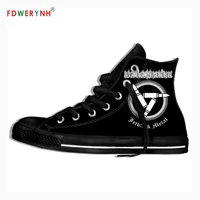 mens canvas casual shoes metal church band most influential metal bands of all time customized color leisures platform shoes