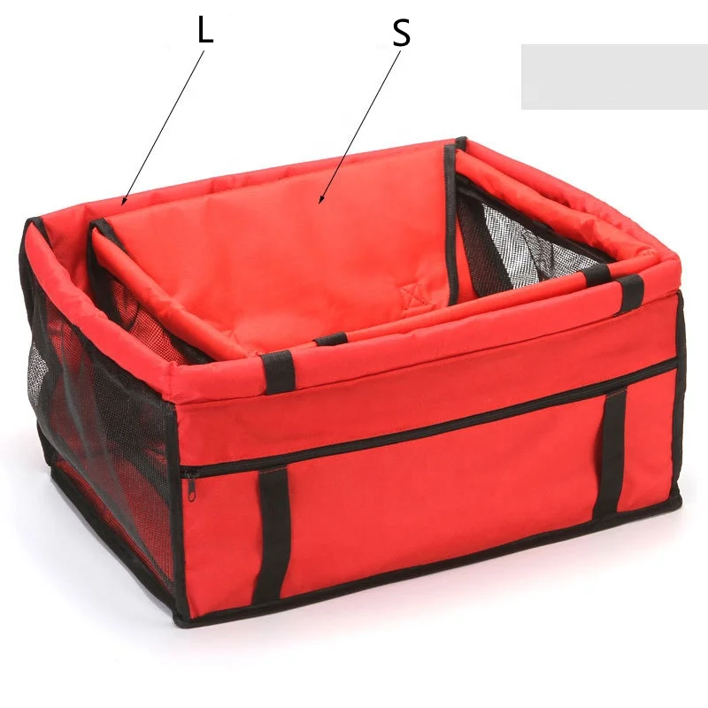 

Pet Reinforce Car Booster Seat for Dog Cat Portable Bag with Seat Belt Dog Carrier Safety Stable for Travel