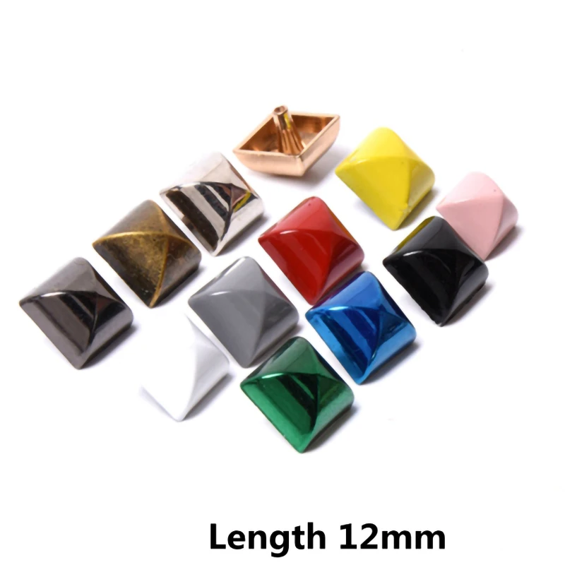 Цветные палатки с пирамидой Квадратные браслеты заклепками шпильки для кожаного