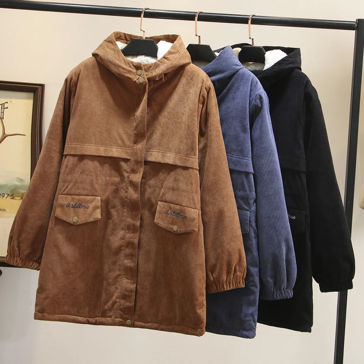 Женские повседневные парки с капюшоном больших размеров зимняя куртка большого