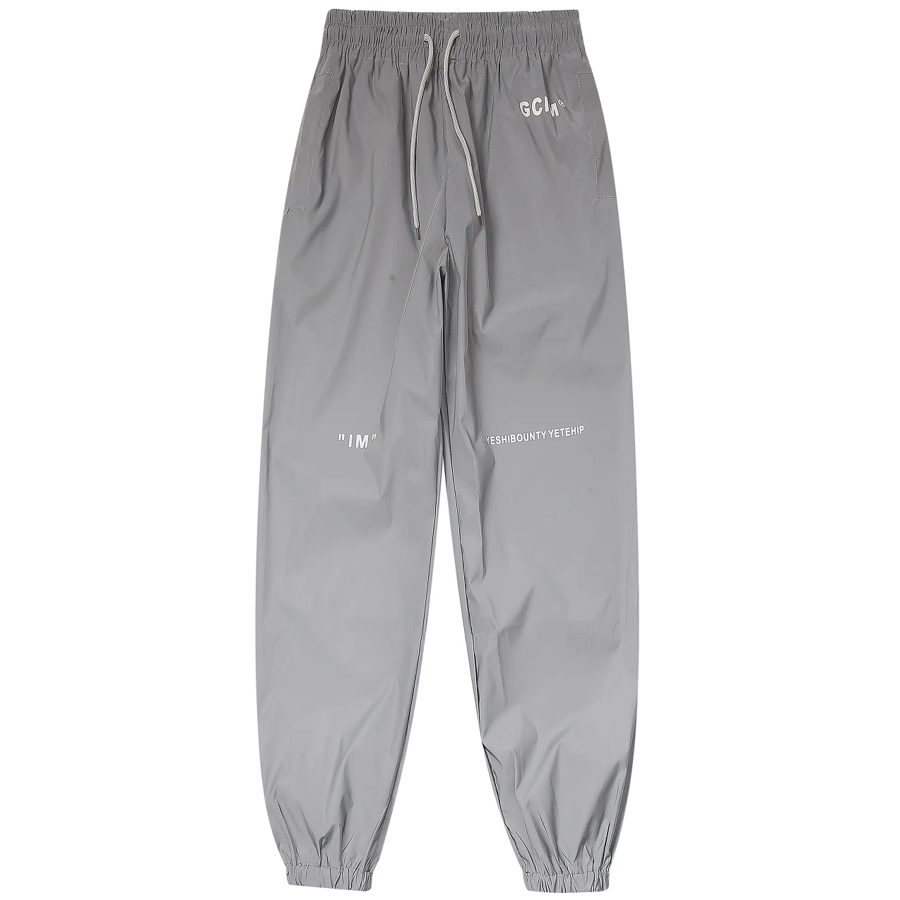 Светоотражающие Джоггеры для мужчин и женщин повседневная однотонная уличная