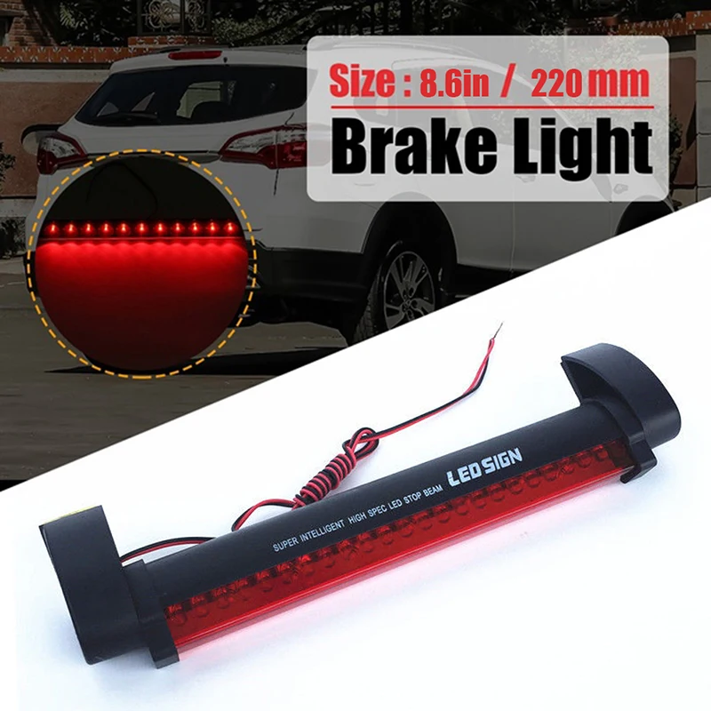 

Car 12V 24 LED High Mount Stop Rear Tail Warning Light Lamp Red Auto Third 3RD Brake Light Parking