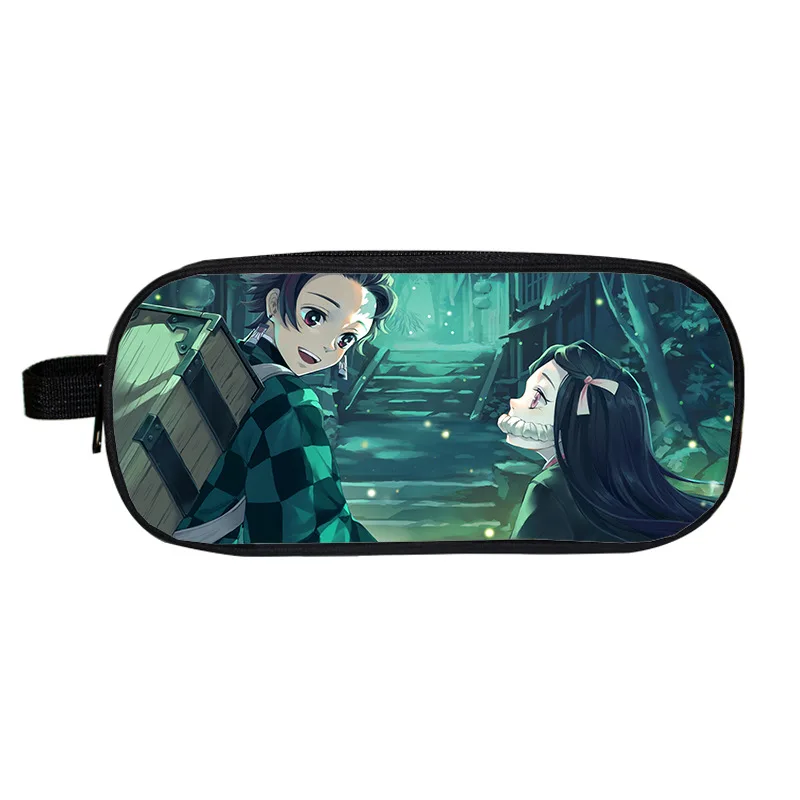Демон Slayer: Kimetsu no Yaiba кавайный чехол для карандаша аниме маленькие школьные сумки