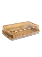 portable rectangular butter box cheese cutting fresh box with lid container sealing storage dish cheese keeper kitchen supplies
