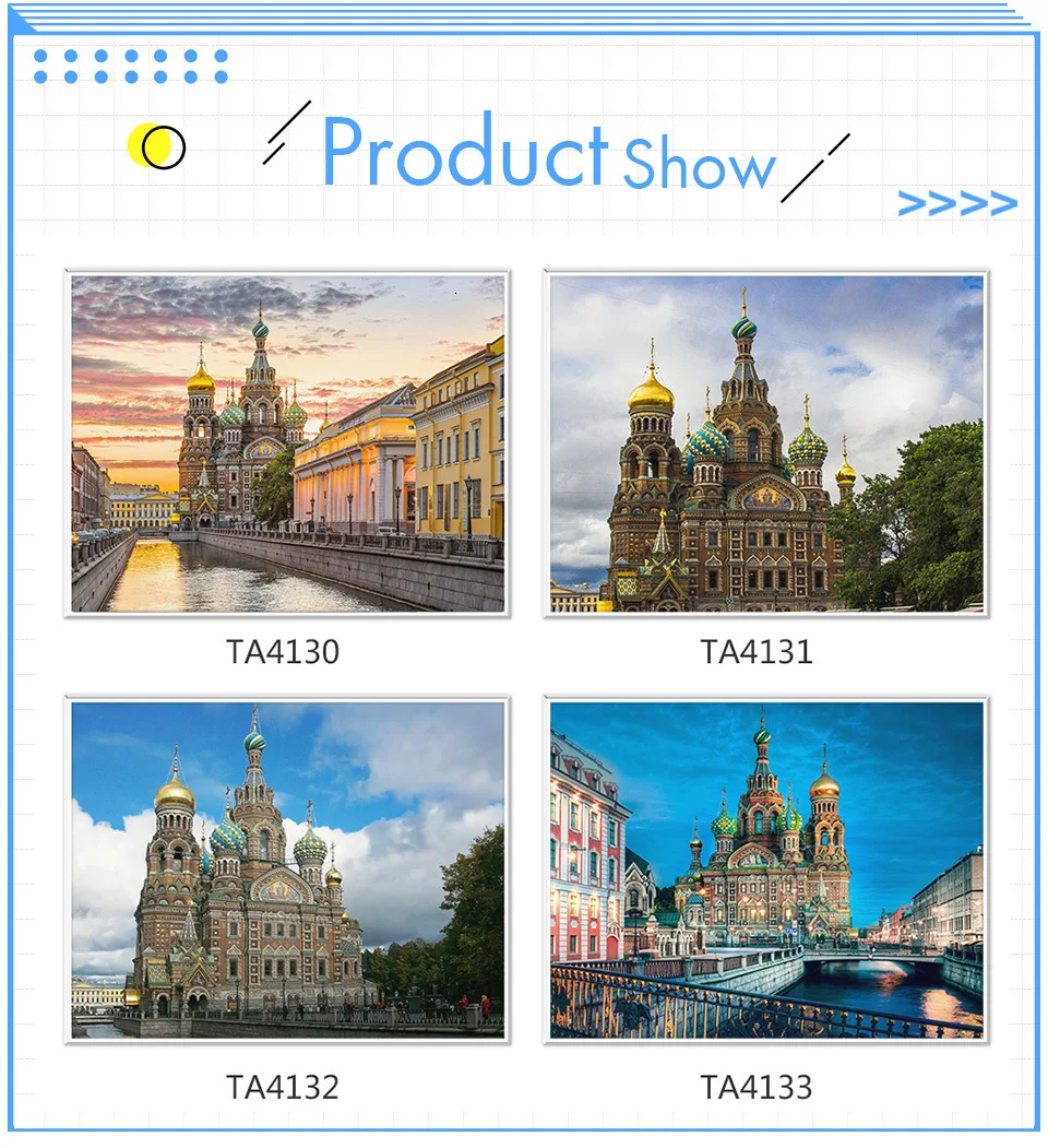 EverShine Diamond Mosaic Scenery Picture Of Rhinestone Diamond Painting St. Petersburg Paintings Cross Stitch Diamond Embroidery