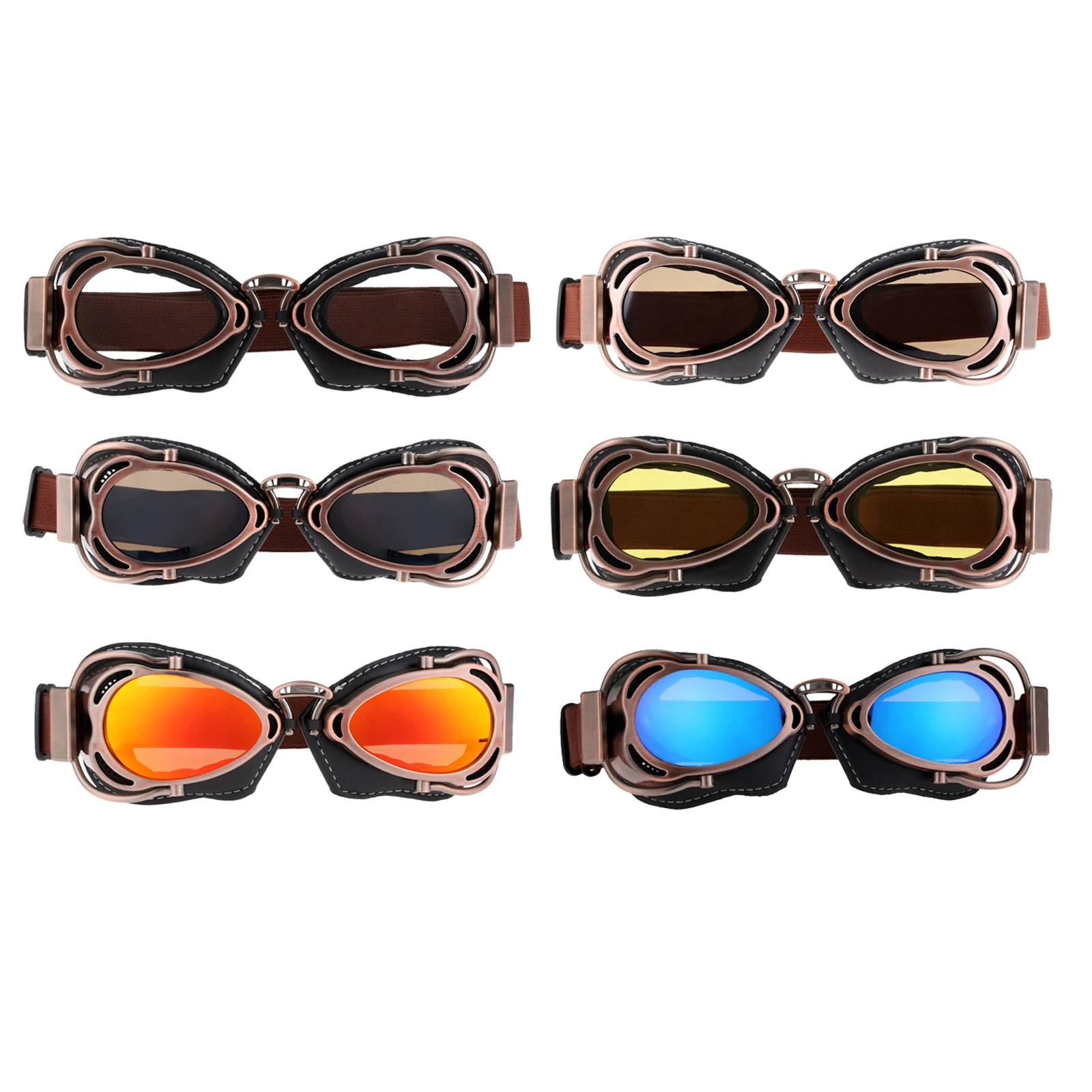 Мотоциклетные очки Ретро Винтажные мото классические для мотоцикла пилот