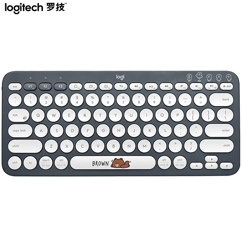 Logitech K380 клавиатура Bluetooth Беспроводная linemate многоцветная Windows MacOS Android IOS Chrome OS
