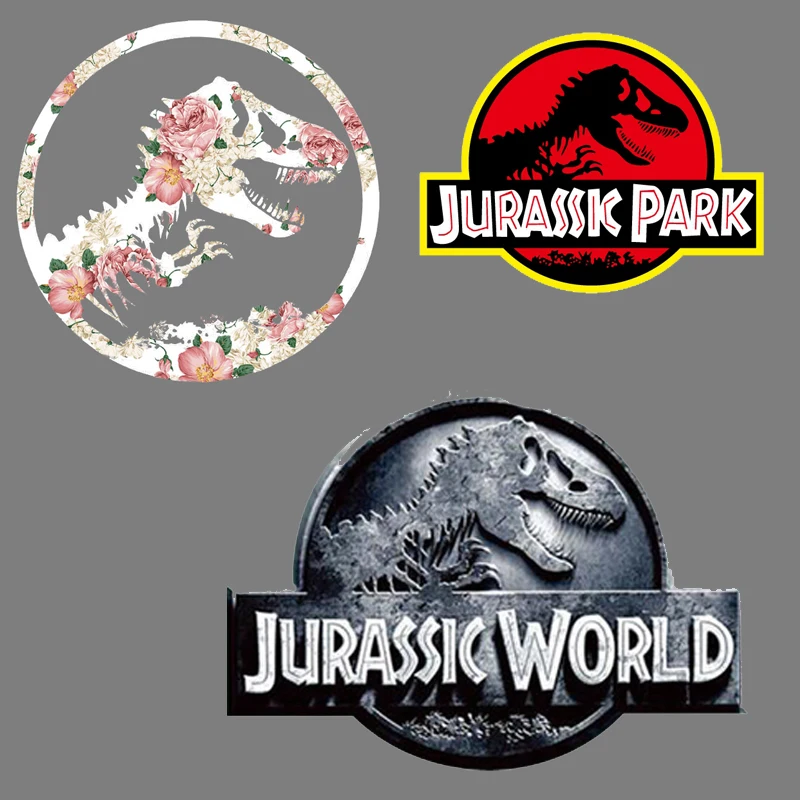 

Термонаклейки для одежды «Парк Юрского периода», виниловые термонаклейки в стиле панк, термонаклейки для нанесения утюга на одежду, Апплик...