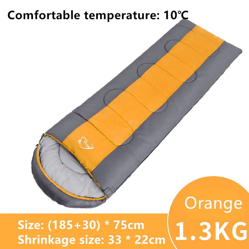 Легкий теплый и холодный уличный спальный мешок водонепроницаемое снаряжение