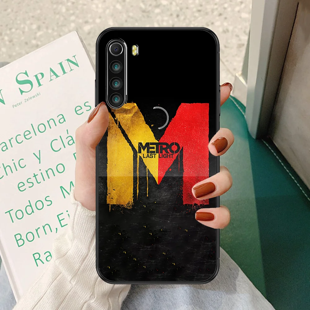 

Game 2033 Metro Phone case For Xiaomi Redmi Note 7 7A 8 8T 9 9A 9S K30 Pro Ultra black art coque painting Etui trend funda