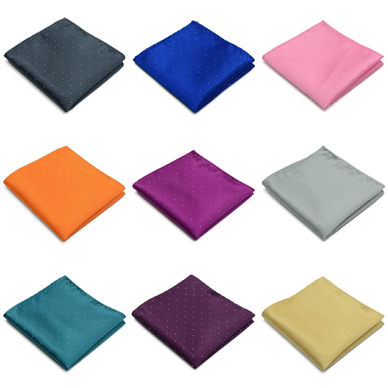 Мужской винтажный платок в горошек квадратный Карманный для костюма аксессуары
