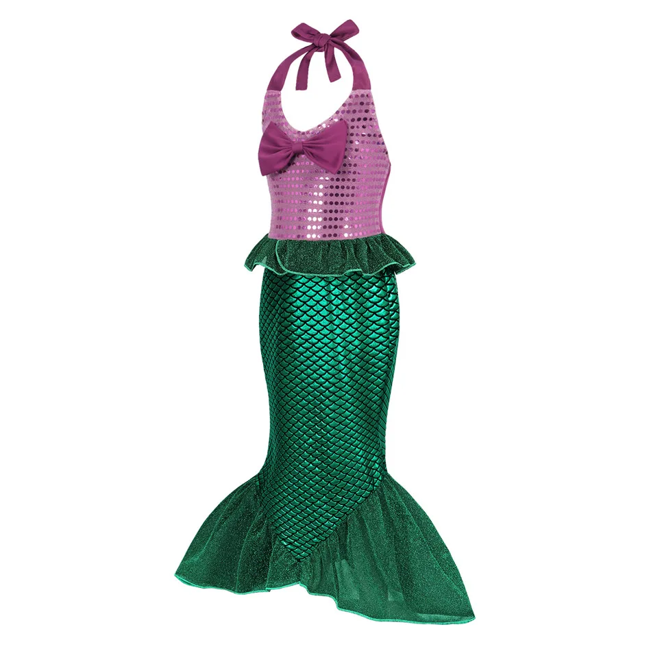 Детский маскарадный костюм Ариэль маленькая Русалочка для девочек принцессы