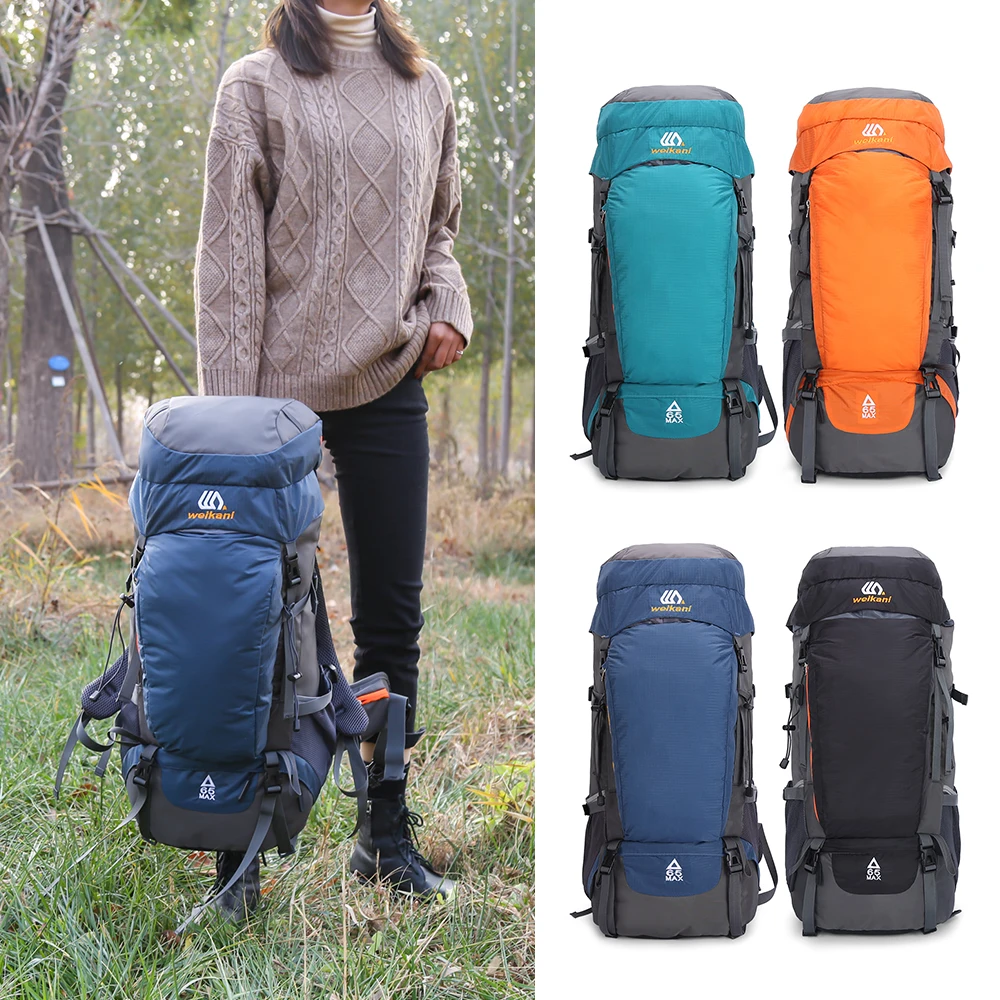 65L Large Camping Backpack Travel Bag Men's Women Luggage Hiking Shoulder Bags Outdoor Climbing Trekking Men Traveling Bag
