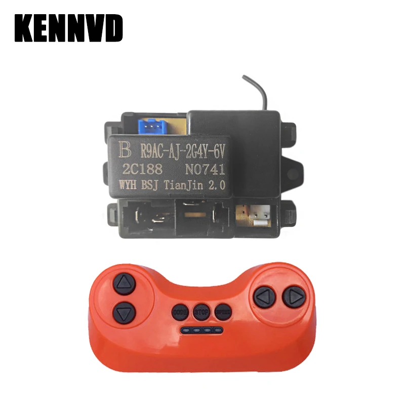 B R9AC-AJ-2G4Y-6V Controller for Children's Electric Car with Smooth Start Functio Kids Ride On Car Relpacement Parts