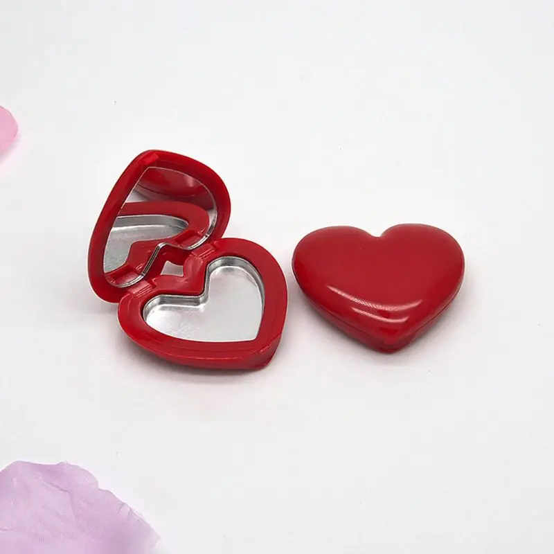 Любовь Сердце Форма Пустые Тени для век чехол Румяна Губная помада коробка Пигмент палитра многоразового