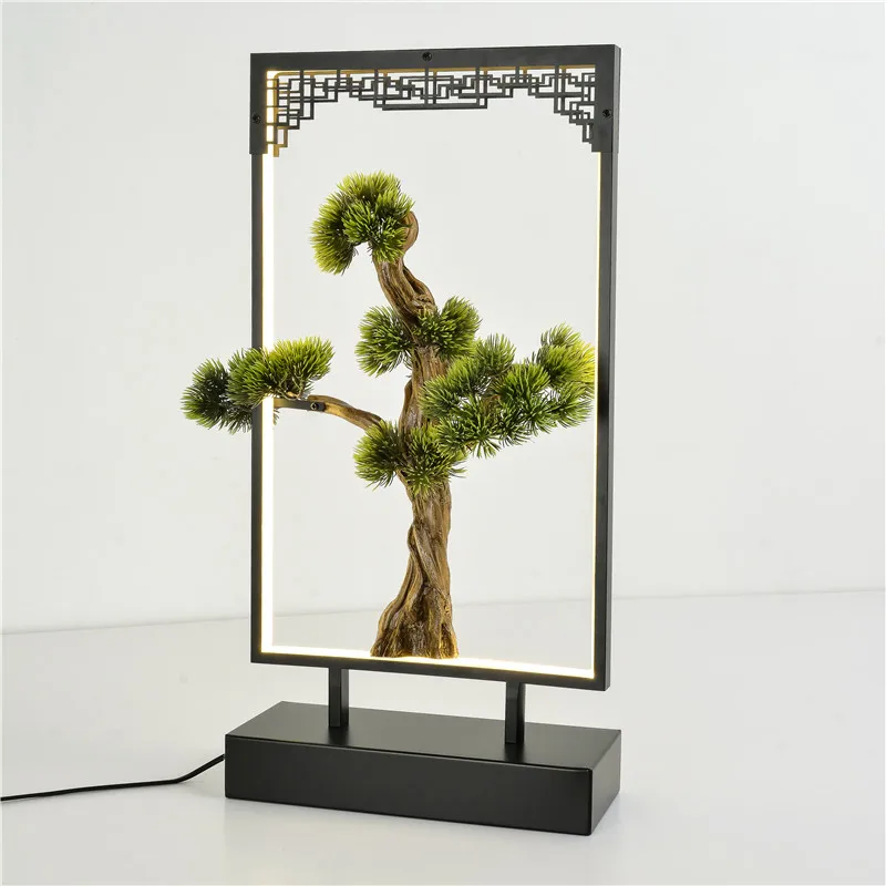 OUFULA настольная лампа из смолы современная офисная креативная декоративная