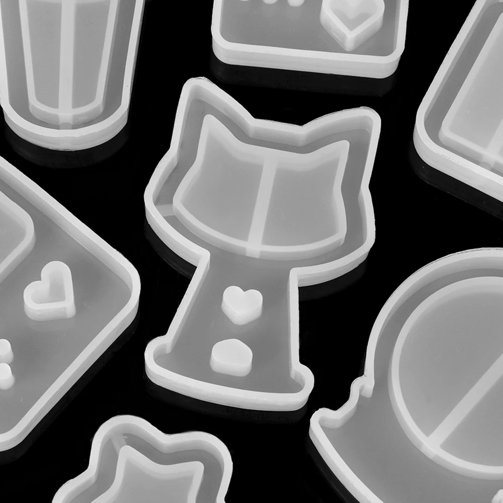 6 шт. Смола силиконовая форма 1 и 5 пластиковый лист зыбучий песок кошачья лапа