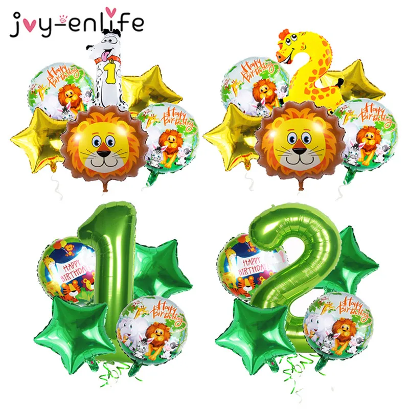 Воздушные шарики в форме животных для детского душа Декорации дня рождения