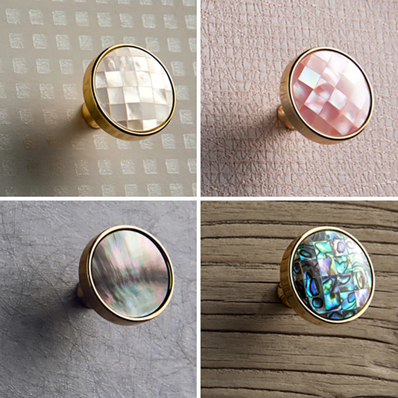 Тонна Уникальная натуральная основа ручки круглые для ящиков и шкафа мебели