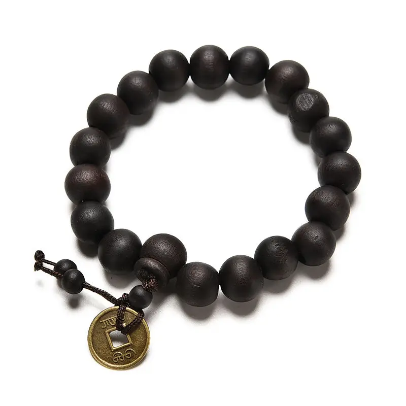 Модный браслет Mala в стиле панк Ювелирное Украшение деревянный Будда буддийские