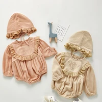 newborn baby girls lace embroidery long sleeve clothes infant girls rompers autumn toddler baby girls jumpsuits one piece