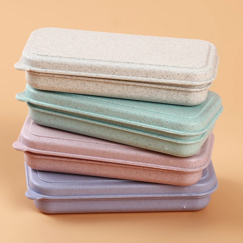 Регулируемая портативная вилка из пшеничной соломы набор столовых приборов