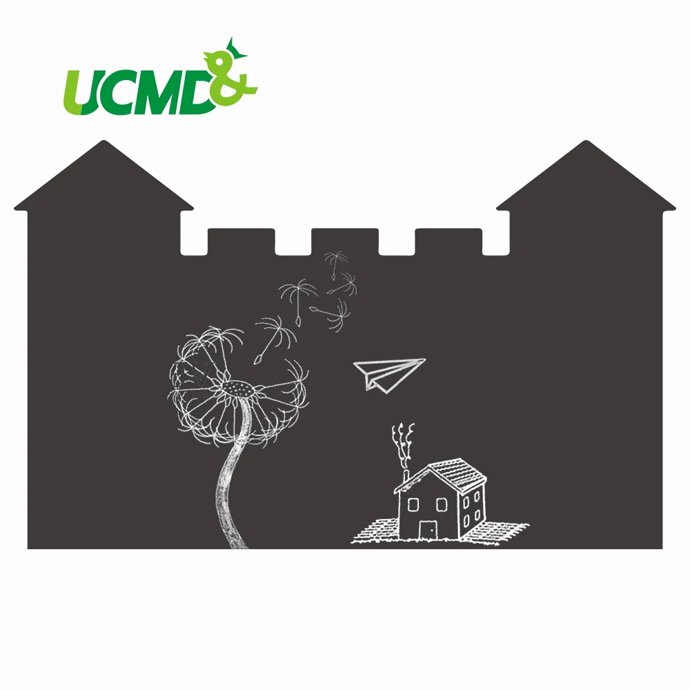 Уникальный Стикер на стену белый серый черный зеленый доска объявлений