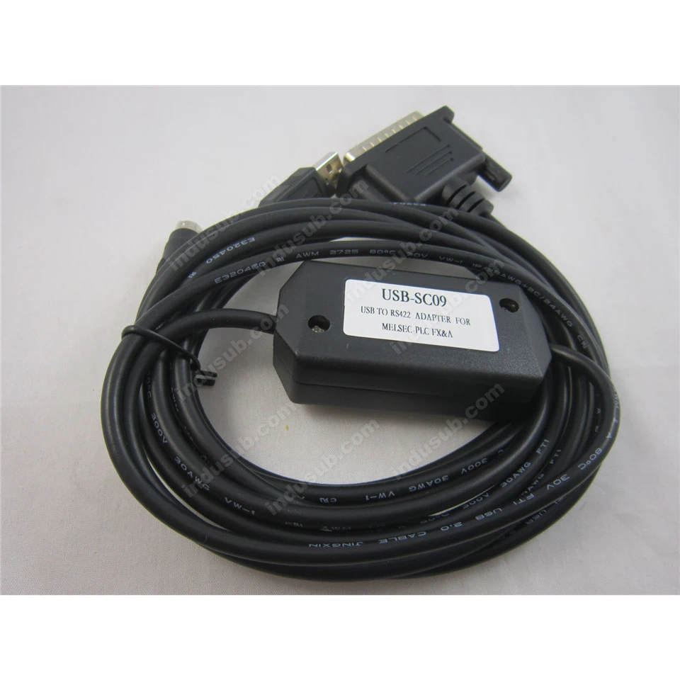 Адаптер интерфейса USB/RS422 серии FX & A PLC с индикатором связи 2 5 м|Сетевые шнуры и