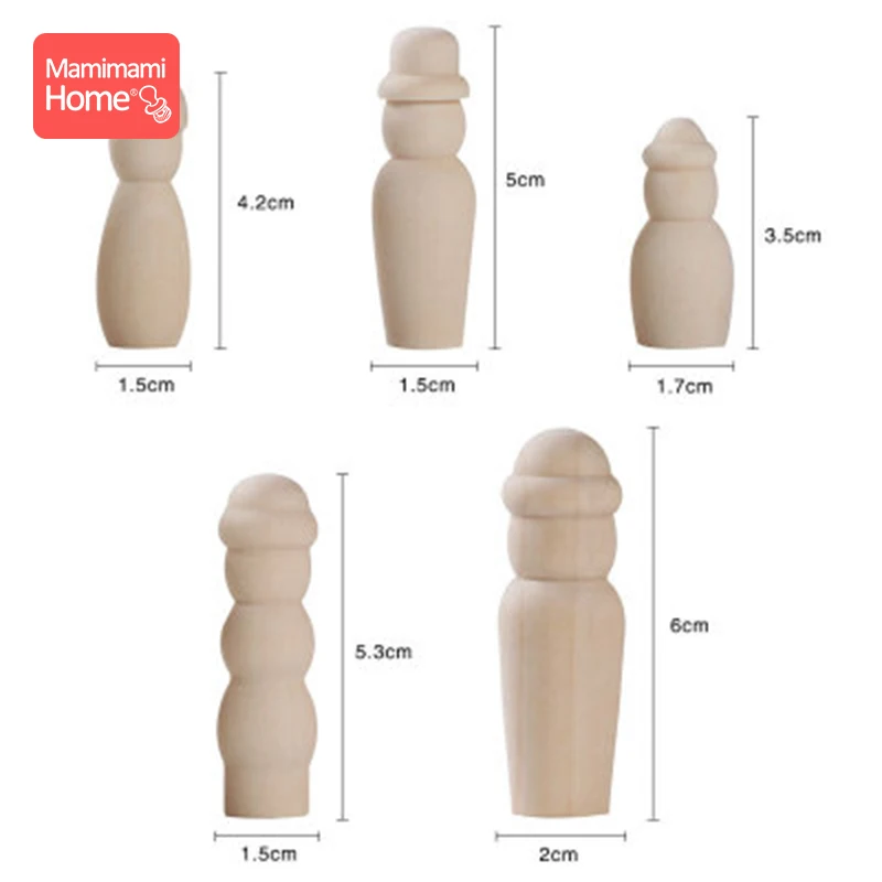 10 шт. деревянная кукла с коробкой ручной работы пустая грызуна детский