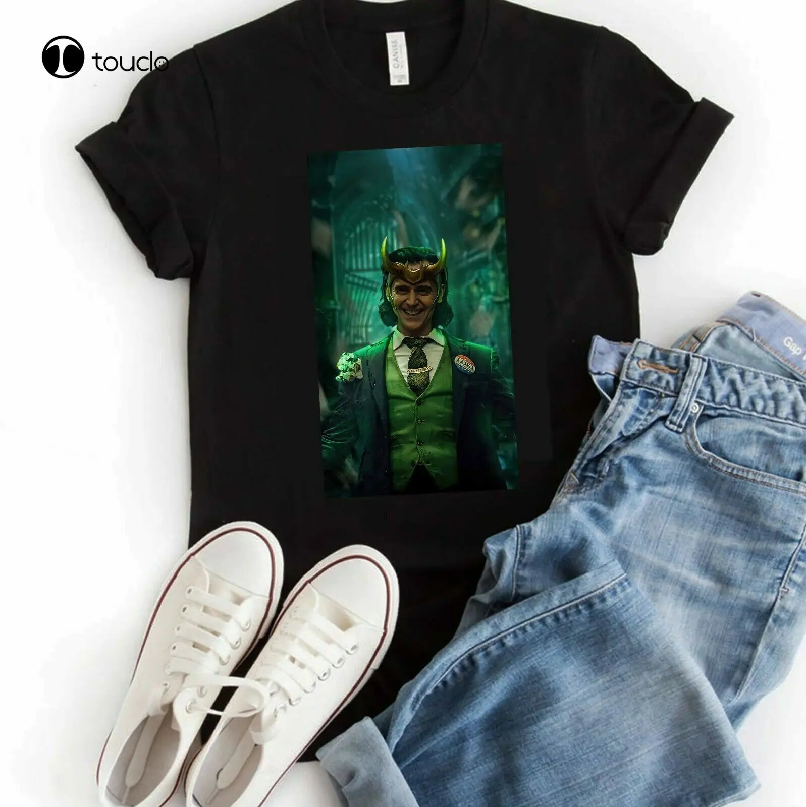 

Новинка, футболка унисекс из хлопка с постером Tom Hiddleston серии Lo Ki 2021