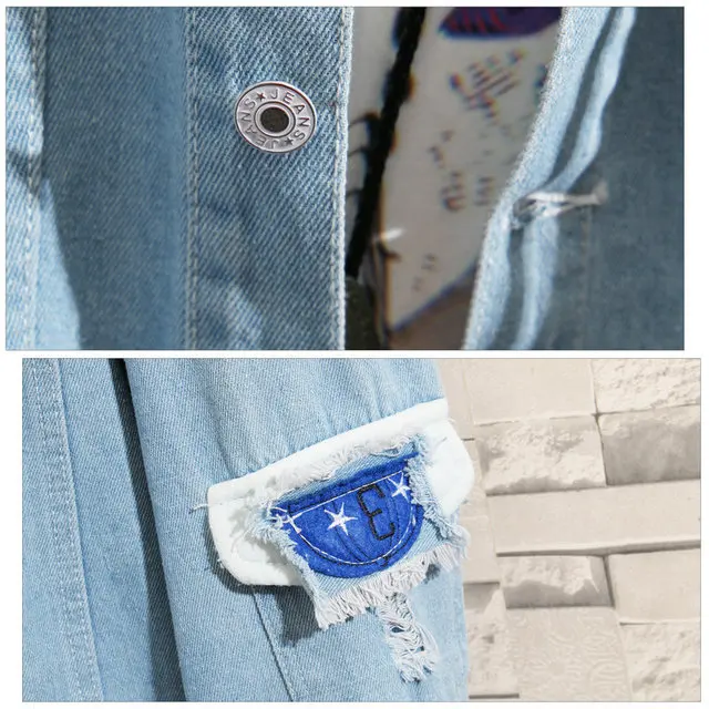 Джинсовая куртка с капюшоном Ханако кун из двух частей | Тематическая одежда и