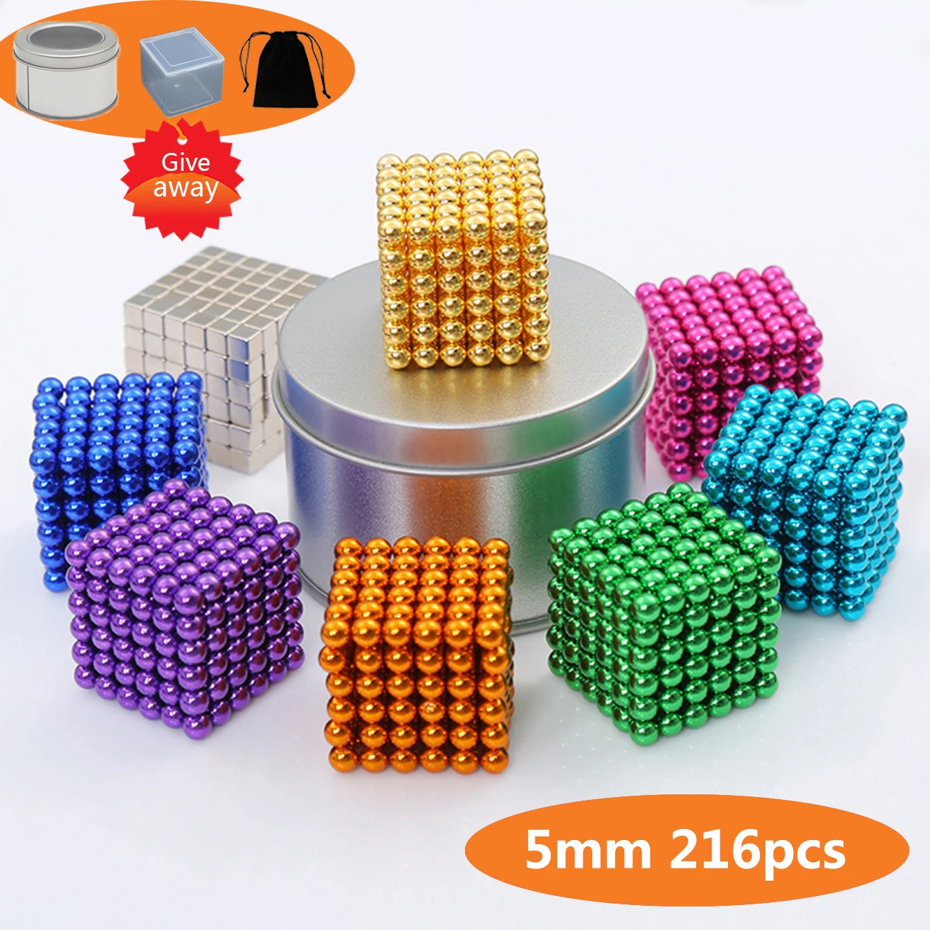 5 мм металлические шарики волшебный куб большого размера строительные блоки