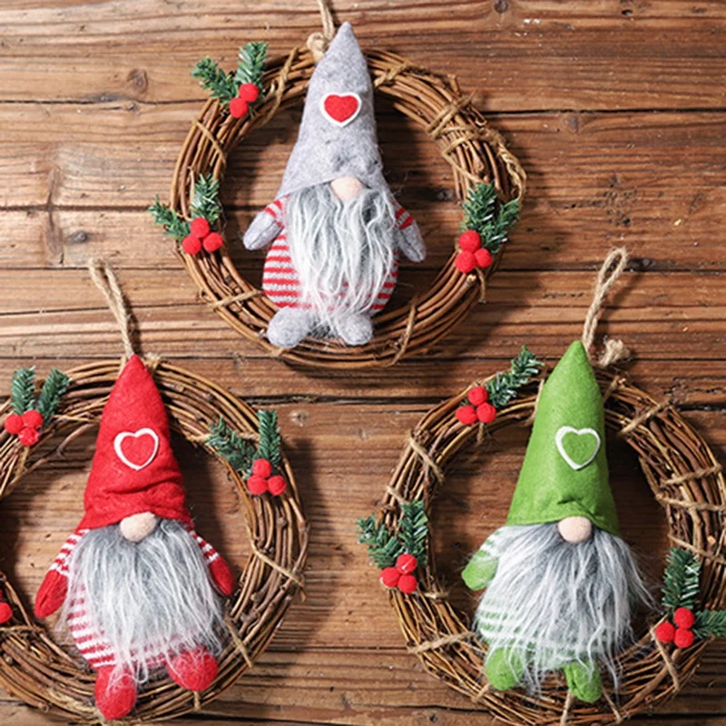 

Hot Handmade Swedish ,Plush Brown Tomte Scandinavian Tomte Christmas Decoration Holiday Presents