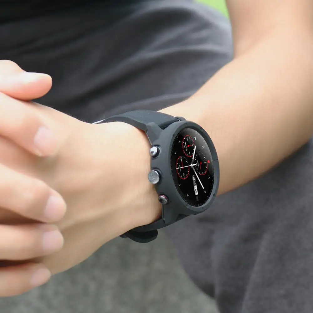 Защитный чехол для часов SIKAI защитный Huami Amazfit Stratos 2/2S аксессуары силиконовый huami