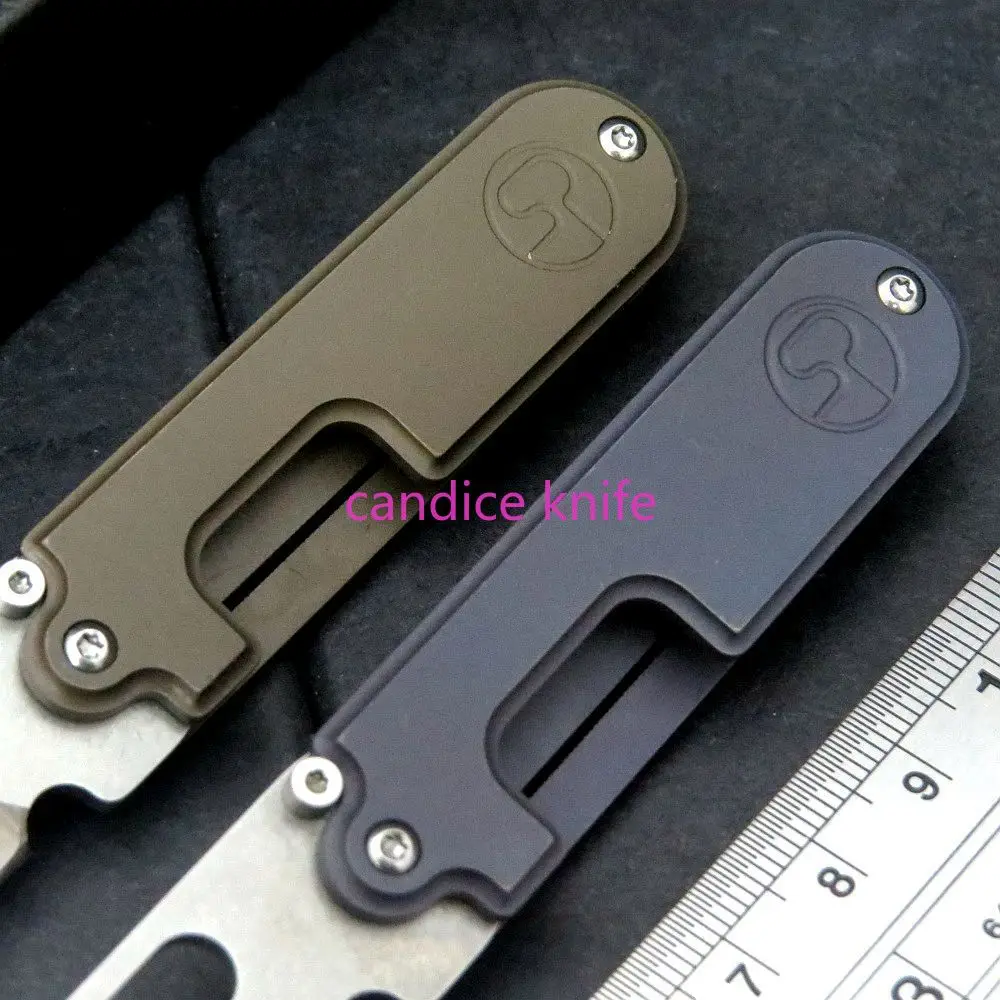 Высококачественный складной карманный нож с титановой ручкой лезвием из камня