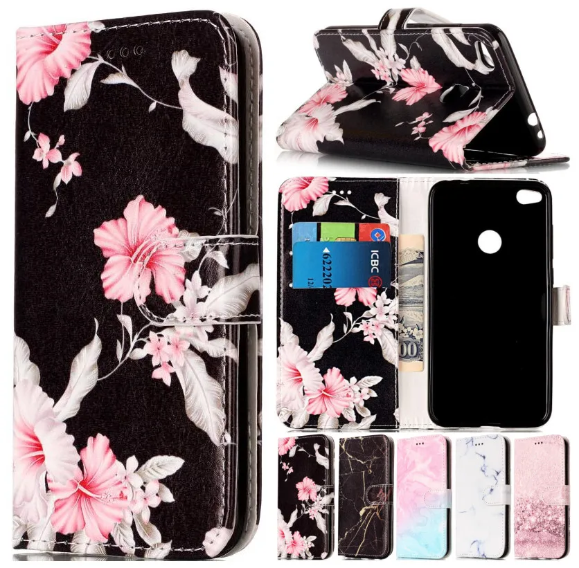 Кожаный чехол-бумажник для huawei mate 10 9 Pro P20 Plus P10 P8 P9 Lite Mini Y9 Honor 7X Enjoy 7S Чехол-книжка P01G