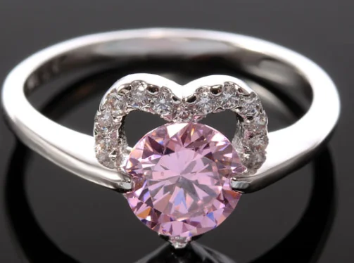 

YVV21 925 Silver Wedding Rings For Women Simulated Jewelry Engagement ring Accessories