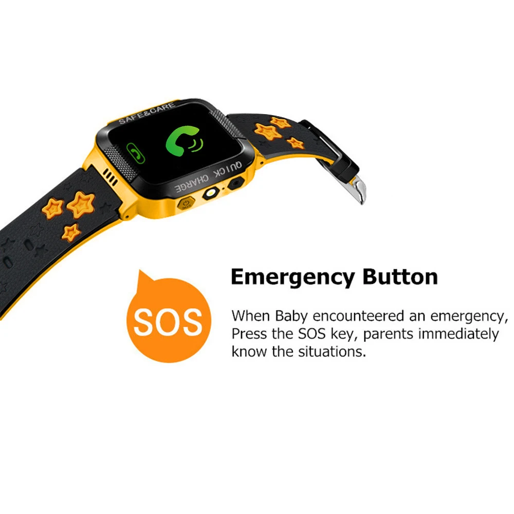 Детские Смарт-часы с сенсорным экраном для детей детская камера SOS защита от