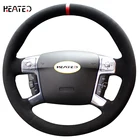 Плетеный чехол на руль для Ford Mondeo Mk4 2007-2012 S-Max 2008, чехол на руль для Ford