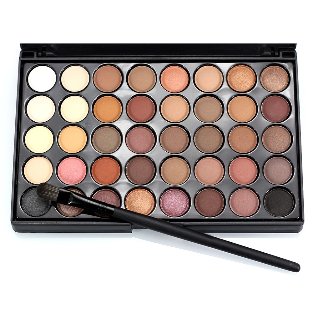Профессиональный женский набор теней для век палитра макияжа женская кисть |
