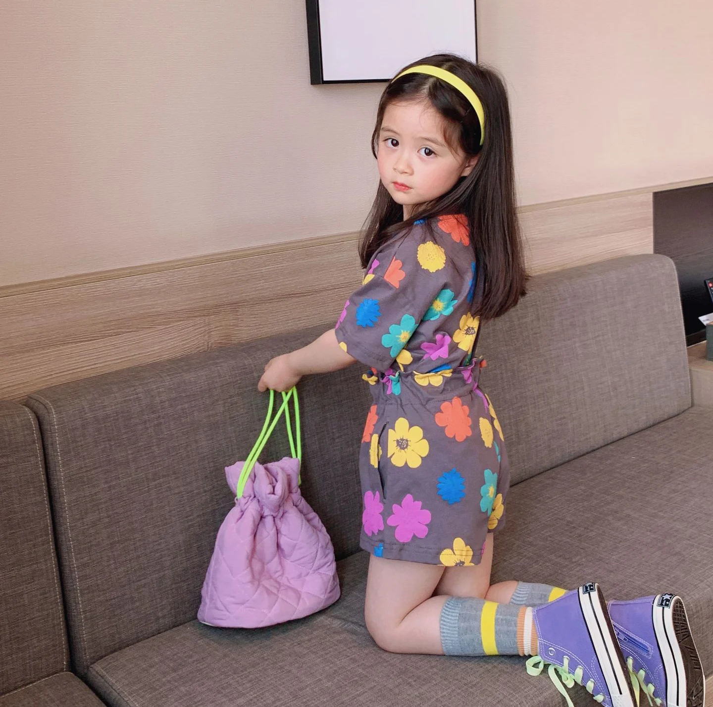 

Summer Girls Clothes Set New Fashion Floral Cotton Children's Short-sleeved T-shirt + Shorts Cute 2-Piece Set