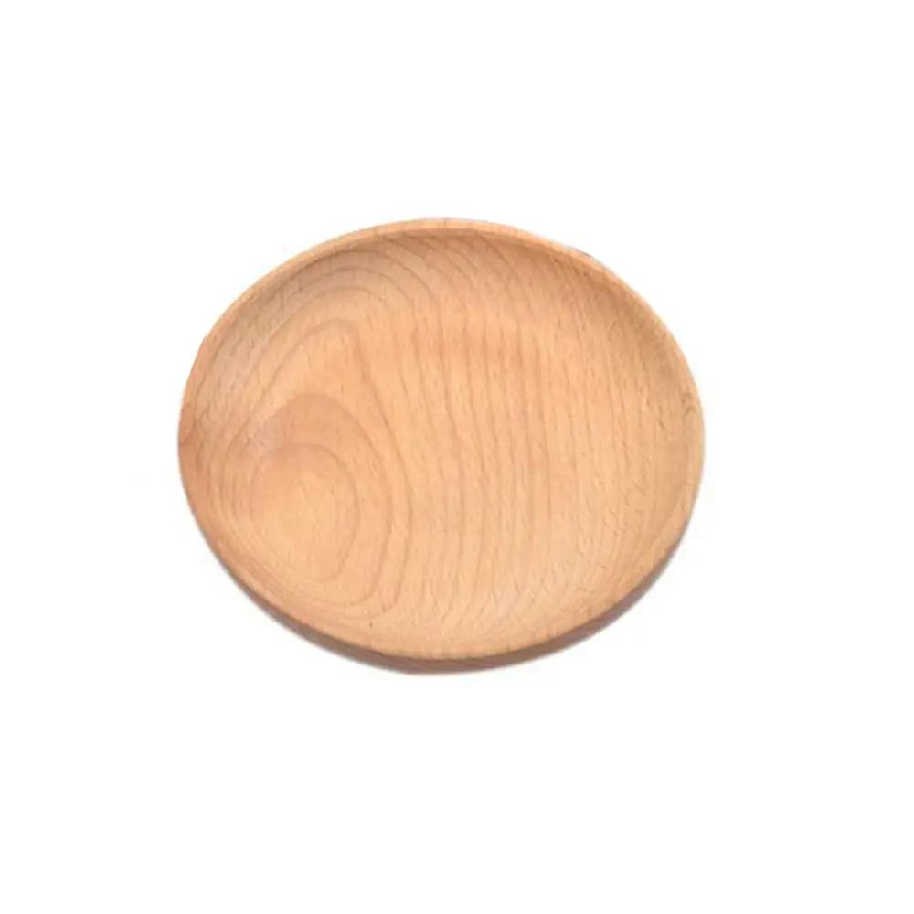 12*12 см круглая деревянная обеденная тарелка в японском стиле сервировка десерта
