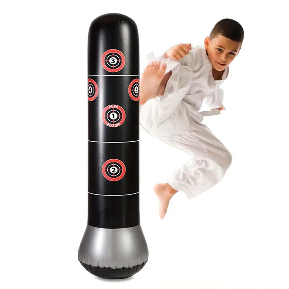 

Fitness Inflatable Vertical Boxing Column Tumbler Pump Sandbags Decompression Toys Thickened 1.6 Meters
